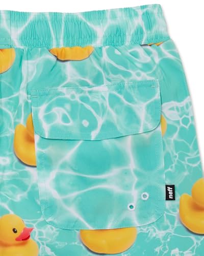 NEFF Swimsuit Men's Rubber Ducky Water Ripple 19" Adult Hot Tub Board Shorts4