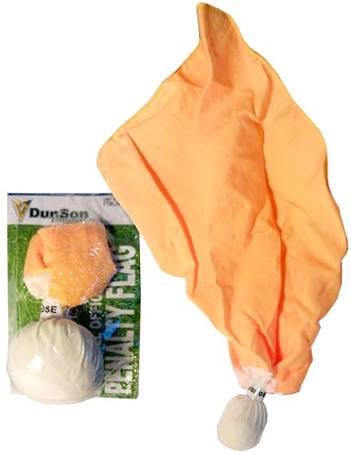 DSE Football Official's Referee Penalty Flag with Yellow Flag and White End
