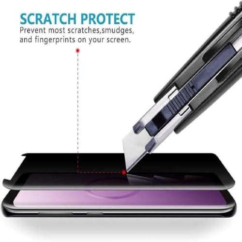 zonyee 3 Pack Privacy Screen Protector for Samsung Galaxy S9 Plus, 9H Hardness Anti-Spy Tempered Glass Protector Film for Samsung Galaxy S9+, Scratch Resistant, No Support Fingerprint Unlock - Image 5