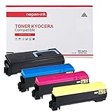  NOPAN-INK - x4 Toners - TK560K (Noir + Cyan + Magenta + Jaune) - Compatible pour Kyocera ECOSYS P 6030 CDN Kyocera FS-C 5300 DN Kyocera FS-C 5300 Series Kyocera FS-C 5350 DN