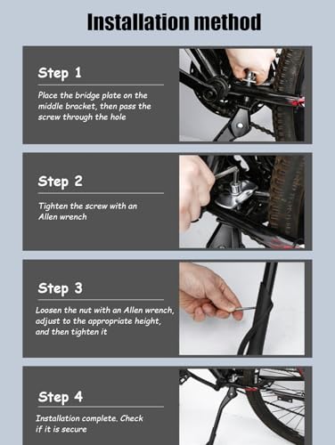 Bike Stand for Diamondback Bicycles Overdrive Carbon Pro Bicycles Overdrive Comp 27.5, Height Adjustable Bike Kickstand for Adult Non-Slip Aluminum Rear Side Bicycle Stand Stability Easy to Install