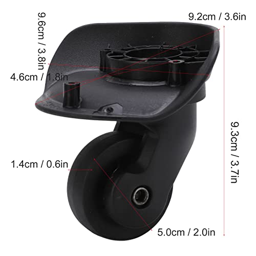1 Pair Luggage Replacement Wheel, Easy Installation Swivel Suitcase Luggage Caster Wheels Repair Spare Parts2
