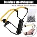 HoFire Folding Slingshot with 2Pcs Slingshot Replacement Band and 100Pcs Steel Balls and Wrist Guard is Convenient to Carry The Jungle Hunting Catapult Outdoor Toys Competitive Game