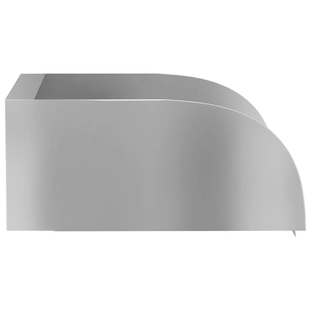 Cascata in acciaio inox, 30 x 34 x 14 cm, per laghetto e piscina, moderna fontana da giardino con attacco da 1 pollice