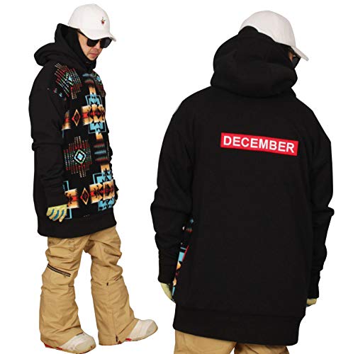 Shootingstar Men's Snowboard Ski Tall Hoodie Large Inout Bk Black #TOP3