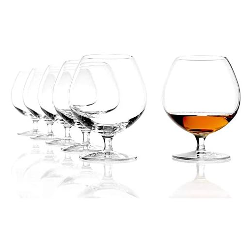 Stölzle Lausitz New York Bar copa de coñac 585 ml, set de 6 copas de coñac, aptas para lavavajillas, cristal sin plomo de alta calidad
