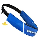 Owntop 自動膨張式ライフジャケット 腰巻タイプ ポケット＆ガスボンベ付き 自動/手動膨張兼用 救命胴衣 釣り用 大人用 軽量 耐久性 防水 セーリング カヤック 水泳 ボート用 (かいぐんらん)