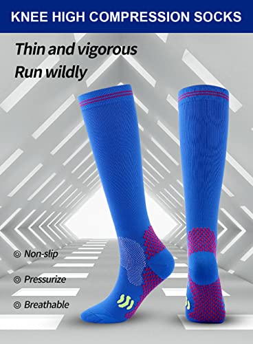 3 Pairs Compression Socks for Women 20-30 mmhg Knee High, Womens Compression Socks Compression Stockings for Women3