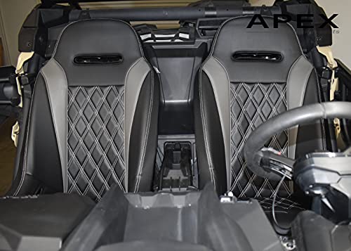 Aaaa Aces Racing Canam X3 Suspension Seats Can-Am Maverick X3 X Ds Turbo R 2017 2018 2019 2020 2021 2022 ((Seats Only), (Apex) Grey) #TOP4