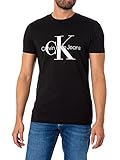 Calvin Klein Jeans Core Monogram Slim tee Camiseta, CK Negro, S para Hombre