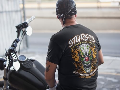 Skull Society 2025 Sturgis Motorcycle Rally Insane Clown Men's T-Shirt2
