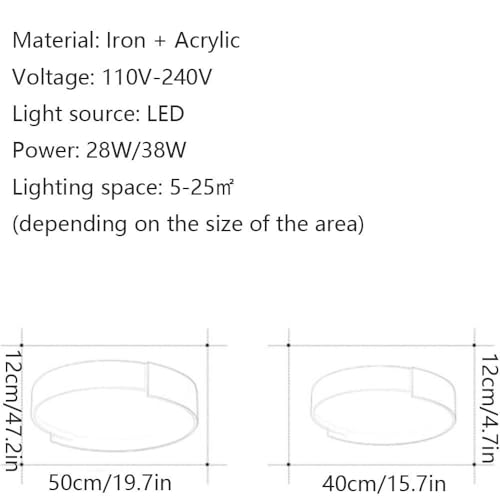 Lámpara de techo LED creativa para iluminar chalets y dormitorios modernos 6