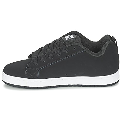 DC mens Court Graffik Casual Skateboarding Shoe, Black, 8.5 US