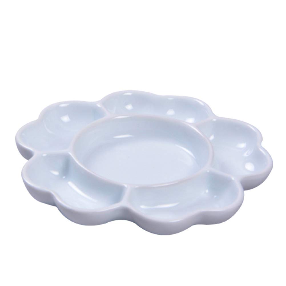 Yanchad Ceramics Paint Palettes Lightweight For Watercolor Gouache Acrylic Oil For Painters Artists Art Students Or Children Painting Sketching