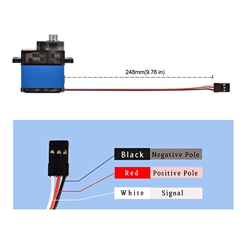 3Pcs Mm0090 3Kg Analog Rc Servo,Micro Servo With Metal Gear Half Aluminum Case For Rc Toy Parts,Mini Servo Motor For Rc Airplane/Helicopter/Car/Boat/Arduino Project #TOP3