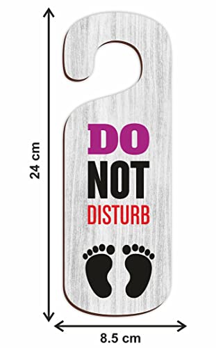 Image of KREEPO Do Not Disturb MDF Door Sign Hanger Size(24cm x 8.5cm) kr45