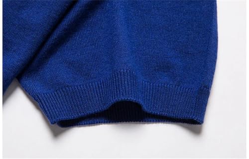 Men Regular O-Neck Wool Knit Thin Breathable Short Sleeve Pullover3