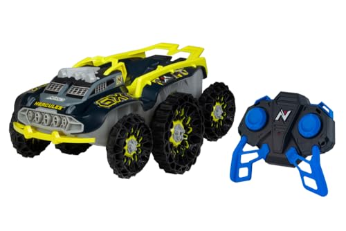 NIKKO RC Hercules - Auto telecomandata, 6 ruote, rotazione a 360°, 30 cm, telecomando da 2,4 GHz, batteria LiFePo4 a carica rapida, con batterie (3 x AAA) per bambini dai 6 anni in su, codice articolo: 10421, EAN: 4894716104215