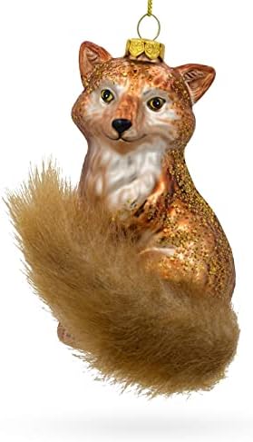 Wild Fox Blown Glass Christmas Ornament - Image 6
