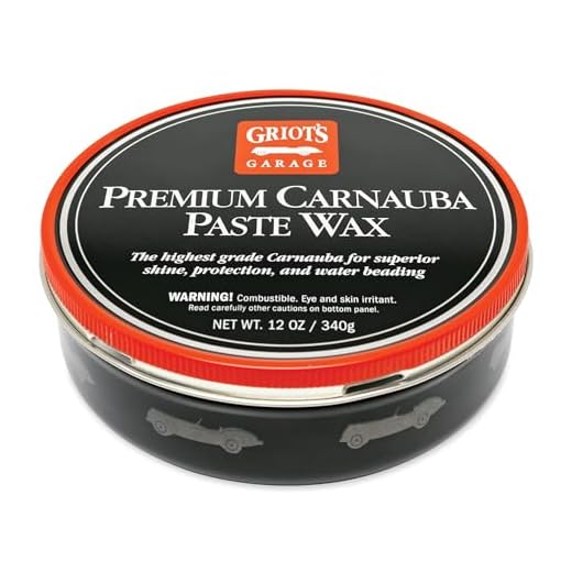Griot's Garage Premium Carnauba Paste Wax for Cars, Paint Protection and High Gloss Polish, Auto Detailing Supplies, 12 oz, 11029