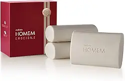 Presente Natura Homem Emocione Trio de Sabonetes Corpo e Barba 110g