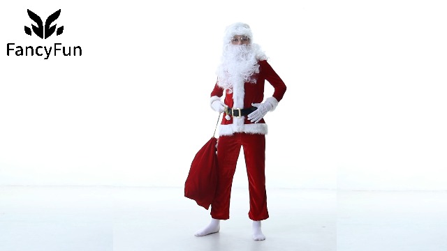 Disfraz de Santa Claus para niños 9 piezas miniatura 7