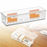 BAOZENP Aufbewahrungsbox für Diabetikerbedarf mit verstellbaren Trennwänden – Glukose-Lanzetten-Aufbewahrungsbox für Reisen, Zuhause, 30,5 cm L x 10,2 cm B x 7,6 cm H, 1 Stück