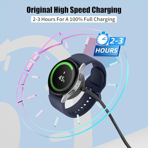 USB-C-Ladegerät für Samsung Watch-Ladegerät, kompatibel mit Samsung Galaxy Watch 7/6/6 Classic/5/5 Pro/4/4 Classic/3/Active/Active… – Ansicht 5