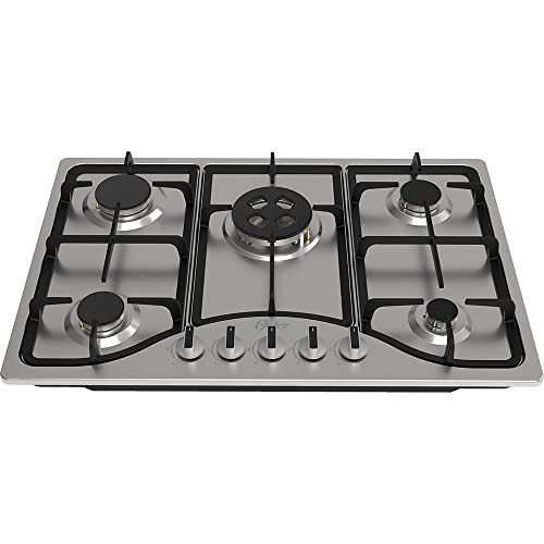 Cooktop Semiprofissional Oster, a Gás, 5 bocas, Inox, Bivolt, OTOP701 glide