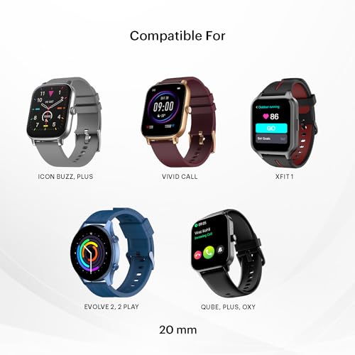 Image of Noise 22 MM Silicone Smartwatch Strap - Red - Compatible with ColorFit Ultra, ColorFit Pro 3 /Assist, ColorFit Nav /Nav+, NoiseFit Endure, NoiseFit Fusion, NoiseFit Evolve