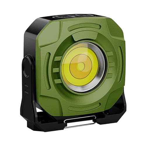 Lámpara de trabajo recargable de 2400LM con rotación 360 y protección impermeable para exterior