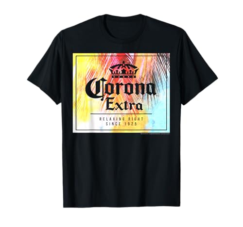 Officially Licensed Corona Extra Square Logo Graphic T-Shirt