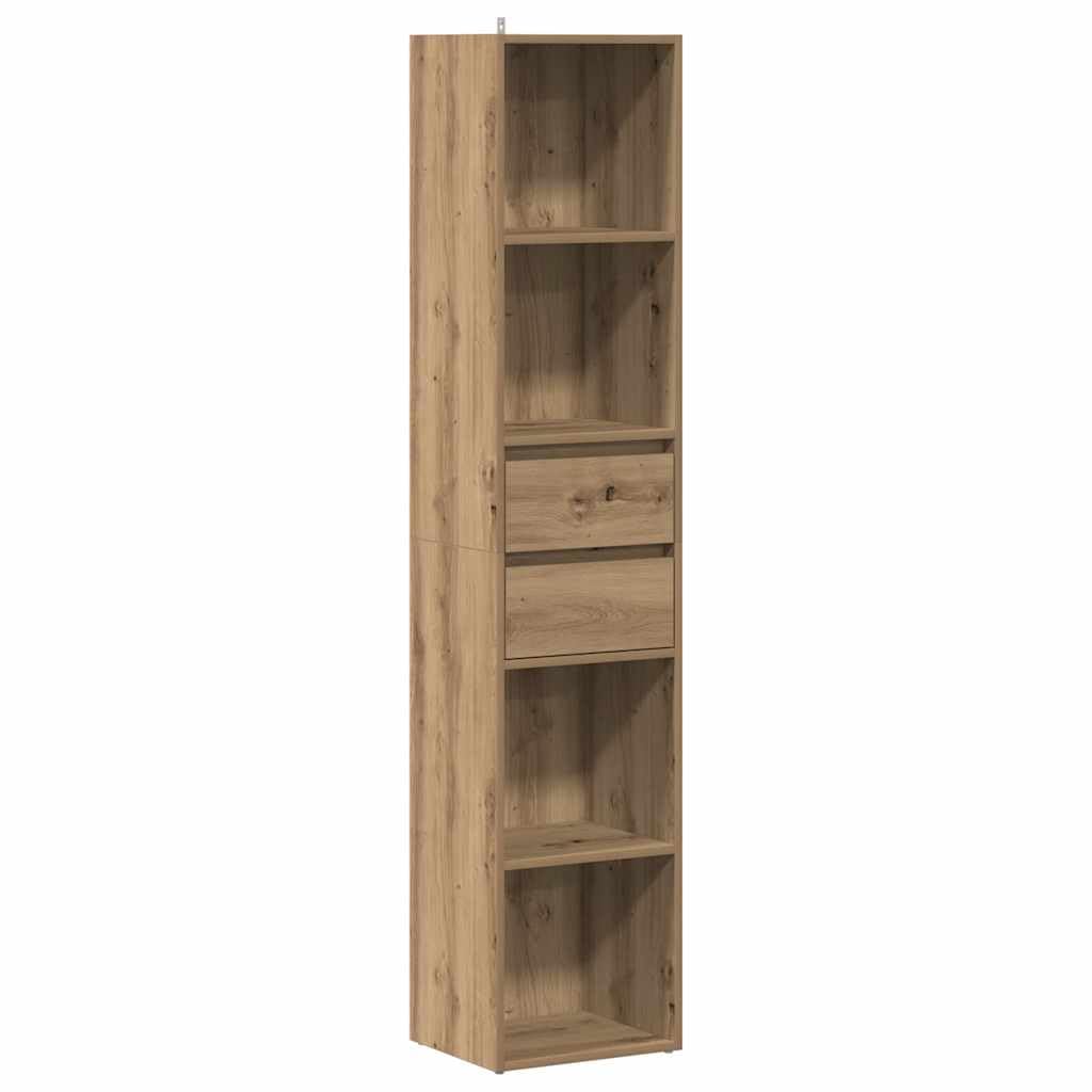 Generisch Bücherregal Artisan-Eiche 36x30x171 cm Holzwerkstoff,Möbel,Regalsysteme,Bücherregale Bücherschränke-856047