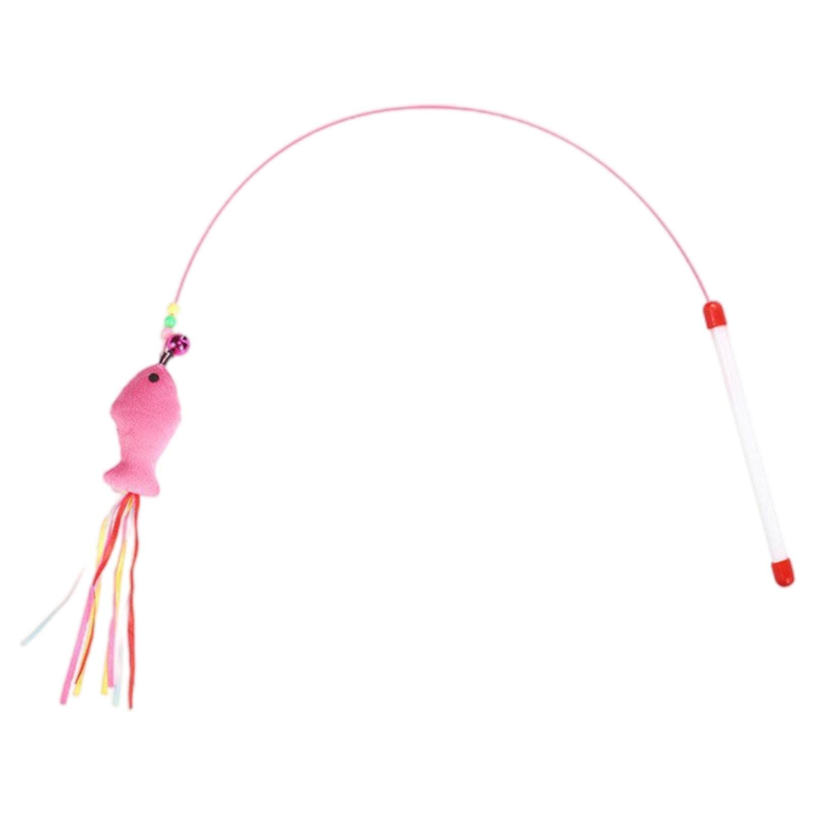 bnf® Cat Wand Stick Toy Wire Teaser Interactive Play Toy with Bell Chaser Fish (B0BD8DPQTS) Amazon Price History, Amazon Price Tracker