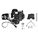 125CC 4-Stroke Engine Motor Kit, with Reverse Gear & Electric Start, Semi-Auto 4-Speed Transmission, Air-Cooled Single Cylinder, Fits for ATV, Go Kart, Quad, Dirt Bike-Black