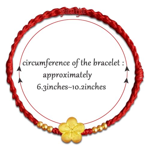 yautja Red String of Fate Peach Blossom Spiritual Protection Red Bracelet by yautja - Used condition - Image 4