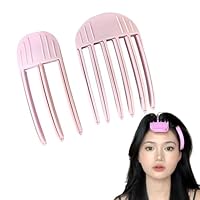4 PCS Volumen-Clips Für Haaransatz – 3-Zahn & 6-Zahn Kämme Für Fluffige Pony & Hohe Krone (Unisex)