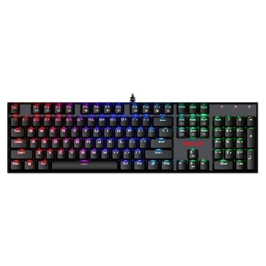 Redragon K551-RGB VARA RGB LED Backlit Mechanical Gaming Keyboard (Black)