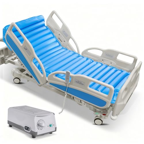Careboda Alternating Air Pressure Mattress Pad, Mattress Topper with 10-Level Pump, Bed Sore...