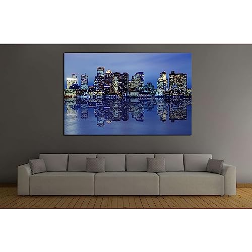 Toile Boston Skyline №129 ZELLART - Solution déco murale prête à accrocher 60 x 40 cm