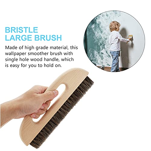 Housoutil Wall Paper Remover Horse Hair Wallpaper Smoothing Brush, Wallpaper Hanging Brush With Wooden Handle, Wallpaper Paste Brush For Diy (10. 4 Inch) #TOP5