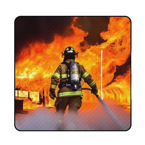 Couverture de pique-nique imperméable style pompier flamme pliable