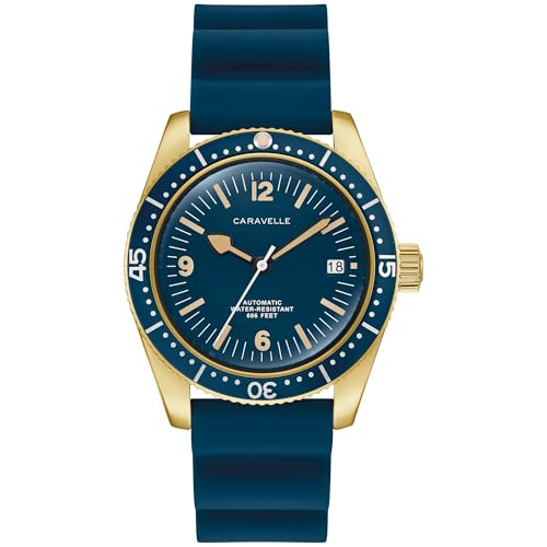 Montre Caravelle mécanique homme 44B129 l'élégance de l'acier et caoutchouc