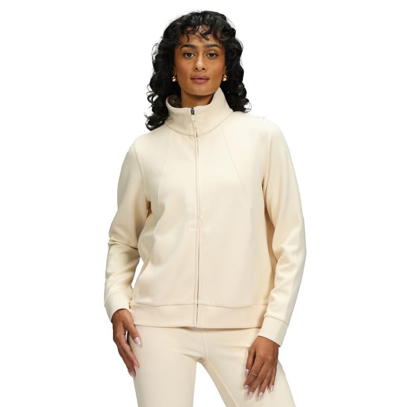 blissclub Womens RibSupreme Jacket, Front pockets Full-length zipper,Cuffed at sleeve,High collar-picture-55