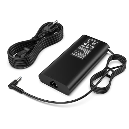 Image of 200W Laptop Charger Compatible with HP Omen Victus Gaming ZBook | AC Adapter for Omen Gaming 15 17, Pavilion 15 17, Victus Gaming 15 16, ZBook 17 G5 4.5x3.0mm Round Tip Power Supply