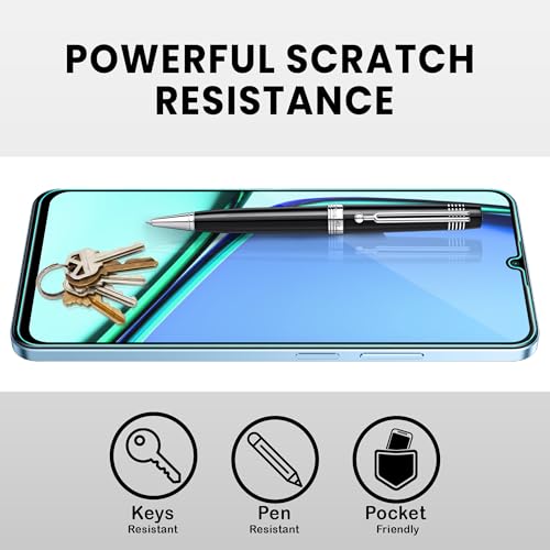 Image of ArmourPro Military Grade Gorilla Tempered Glass Compatible For Realme Narzo N61, C63, C61, C51, C53, Narzo N63 and N53 (6.74 Inch) With Installation Kit | Edge To Edge Coverage | Black, Pack of 2
