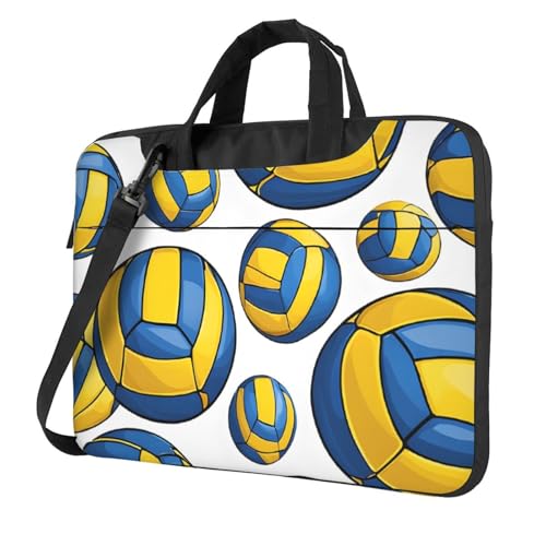 Briefcase ordinateur portable volleyball rembourré avec bandoulière confort