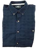 G.H. Bass & Co. Men's Short Sleeve Woven Shirt (L, Navy Blazer)