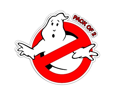 Imperial Vibes – Ghost Busters Sticker – Vinyl Decal For Car, Truck, And Van – Removable Indoor And Outdoor Use For Laptop Sticker – Waterproof Decal For Window And Waterbottle – Pack Of 2 Imp 50