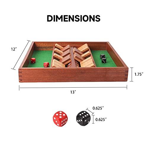 Juego de Mesa Shut The Box de Madera para 2 Jugadores miniatura 5